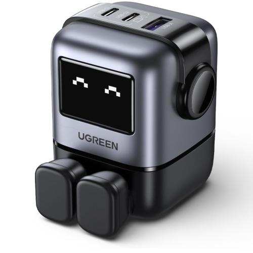 شاحن يوجرين جداري 65 واط مدخلين بتقنية PD ومدخل US...