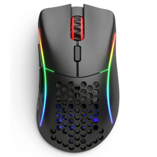 فأرة إحترافية جلورويس موديل D لاسلكي أسود مات