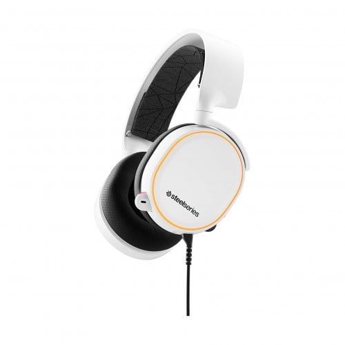 سماعة ستيل سيرياس اصدار Arctis 5 ابيض السلكية