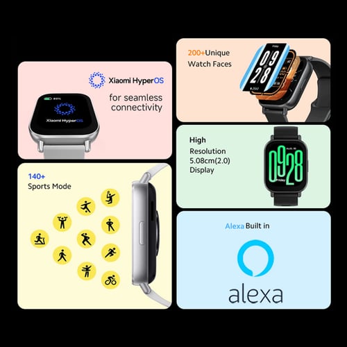 ساعة شاومي ريدمي واتش 5 أكتيف - اسود