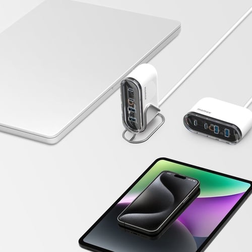 شاحن موماكس فلو جداري 80 واط مخرجين PD ومخرجين يو...