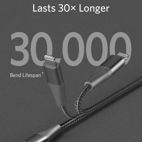 كيبل أنكر لايتننج أبل تايب سي باور لاين بلس الاصدا...