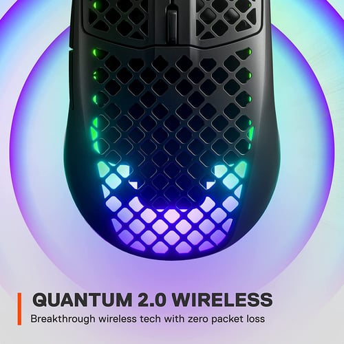 فأرة إحترافية ستيل سيرياس أيروكس 3 أسود الاسلكية