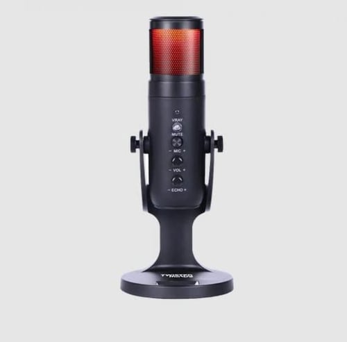 مايكروفون تويستد مايندز أسود باضاءة ار جي بي