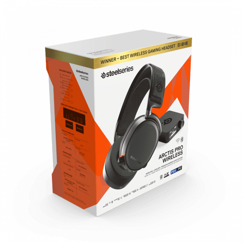 سماعة ستيل سيريس اصدار Arctis Pro أسود اللاسلكية
