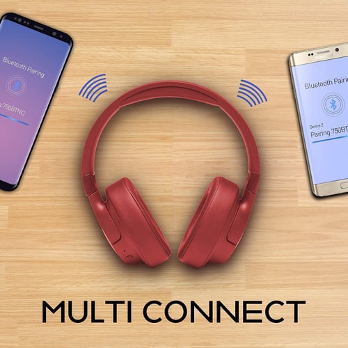 سماعة جي بي ال 750BTNC أزرق عازل للضوضاء اللاسلكية