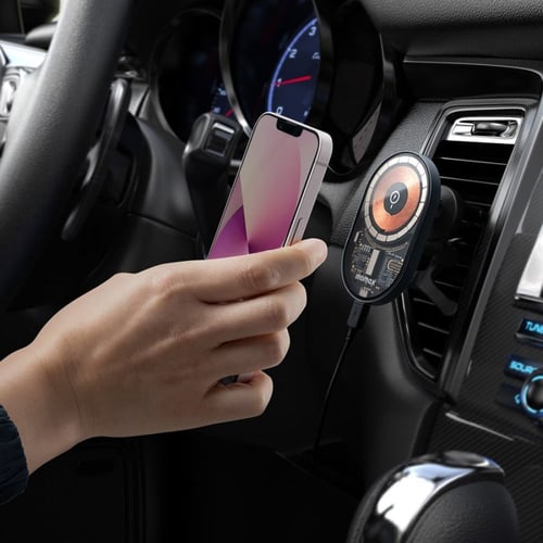 شاحن سيارة موماكس لاسلكي MagSafe سريع بقوة 15 واط