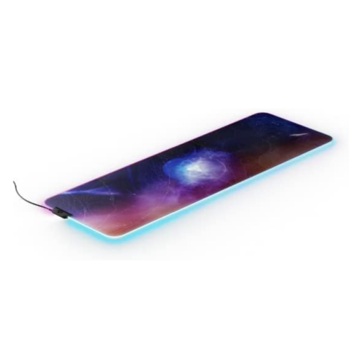 لبادة فأرة ستيل سيرياس بريزم إكس إل بإضاءة ار جي ب...