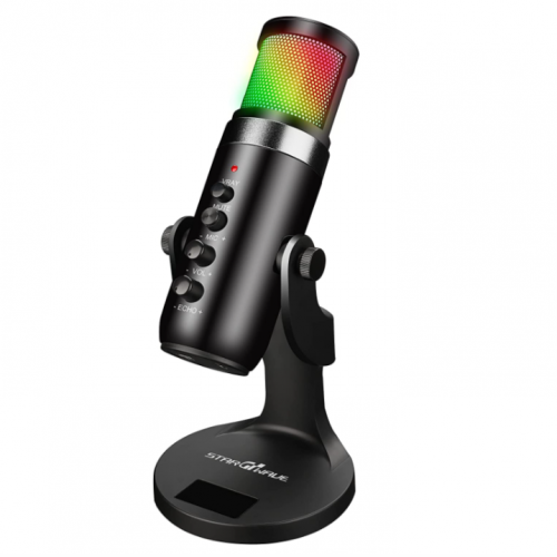 مايكروفون تويستد مايندز أسود باضاءة ار جي بي