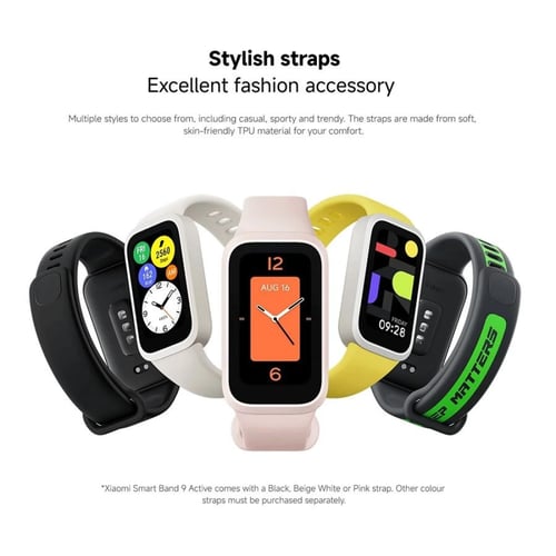 ساعة شاومي مي باند 9 اكتيف بشاشة لمس ملونة - أسود