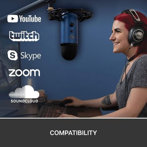 مايكروفون بلو يتي أزرق