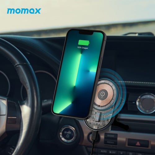 شاحن سيارة موماكس لاسلكي MagSafe سريع بقوة 15 واط