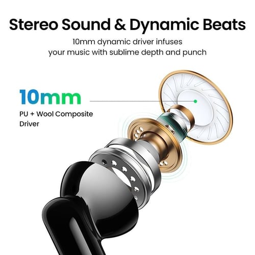 سماعة أذن يوجرين لاسلكية هاي تون تي 3 مع خاصية إلغ...