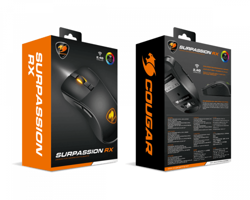 فأرة إحترافية كوجر سيربشين ار اكس أسود اللاسلكية