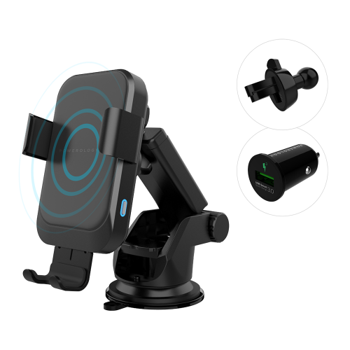 شاحن سيارة باورلوجي لاسلكي سريع بقوة 15 واط