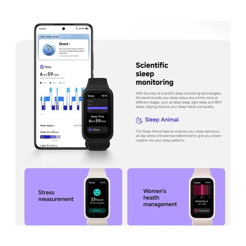 ساعة شاومي مي باند 9 اكتيف بشاشة لمس ملونة - وردي