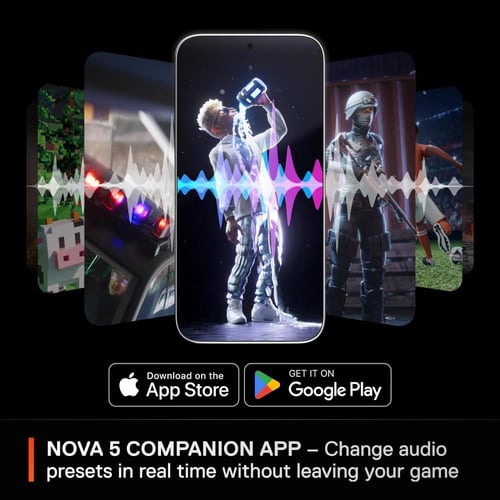 سماعة ستيل سيريس اصدار Arctis Nova 5P أسود اللاسلك...