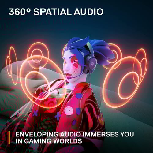 سماعة ستيل سيريس اصدار Arctis Nova 1P المخصصة لأجه...