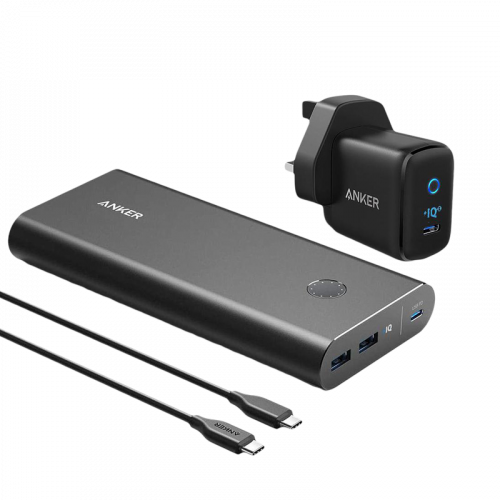 شاحن متنقل أنكر باور كور بلس 26800 مخرجين بتقنية I...