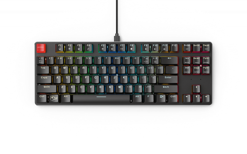 كيبورد ميكانيكي جلورويس الحجم المتوسط أسود