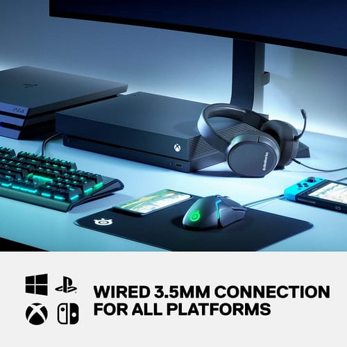 سماعة ستيل سيرياس اصدار Arctis 1 اسود السلكية