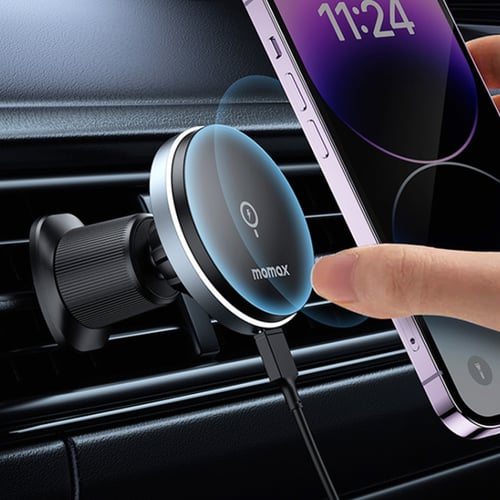 حامل جوال وشاحن لاسلكي موماكس مغناطيسية لتثبيت اله...