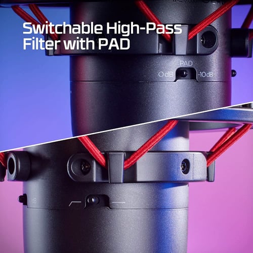 مايكروفون هايبر اكس برو كاست أسود