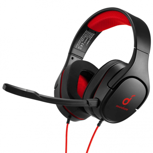 سماعة أنكر ساوند كور سترايك 1 أحمر مع أسود السلكية