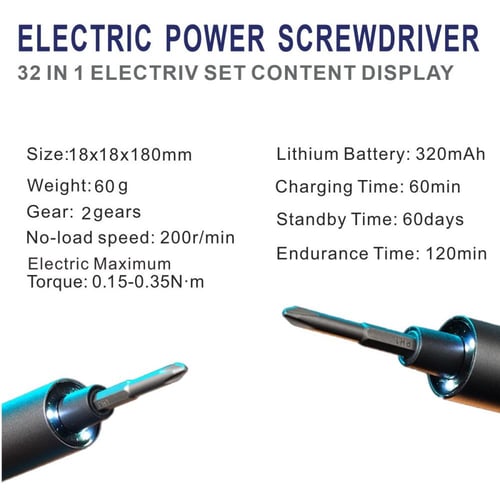 مفك كهربائي متعدد الاستخدامات 32 في 1 من ATOUR