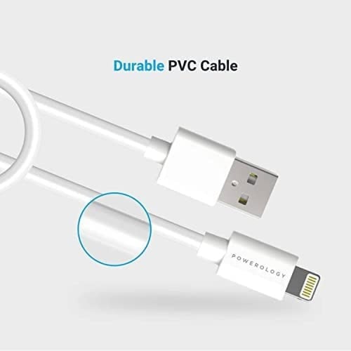 كابل لايتننج مصنوع من بلاستيك بي في سي بطول 1.2 مت...