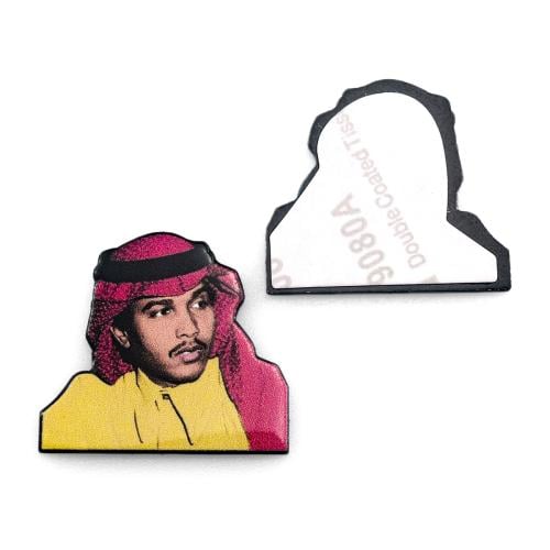 ملصق حديد محمد عبده ثوب اصفر