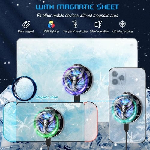 مروحة تبريد مع شاحن لاسلكي 500205 من SP