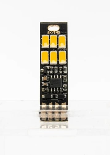 إضاءة USB اصفر كريمي ثابتة من Skying LEDWARM Light...
