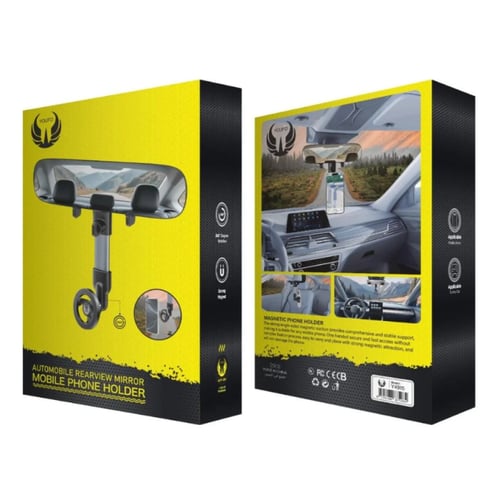 - يوفو - حامل جوال ماق سيف يركب على مرآة السيارة