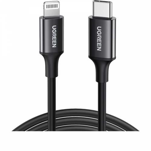 سلك شاحن يوجرين USB-C إلى آيفون بطول 1 م - أسود UG...