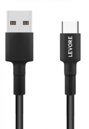 سلك شاحن ليفوري USB الى Type-C بطول 1 م بلاستيك