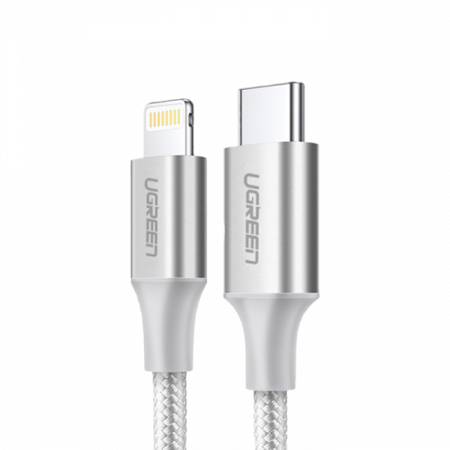 سلك شاحن يوجرين نايلون مظفر USB-C إلى آيفون بطول 1...