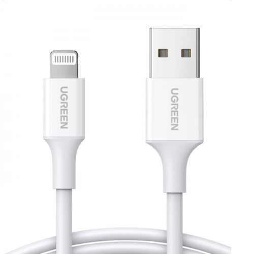 سلك شاحن يوجرين USB إلى آيفون بطول 1 م - أبيض UGRE...