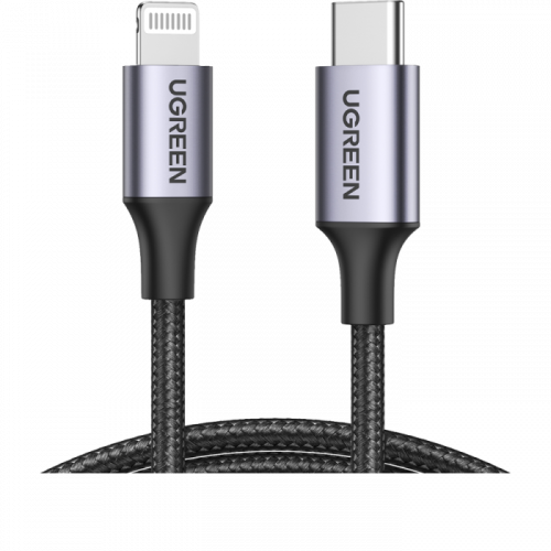 سلك شاحن يوجرين نايلون مظفر USB-C إلى آيفون بطول 1...