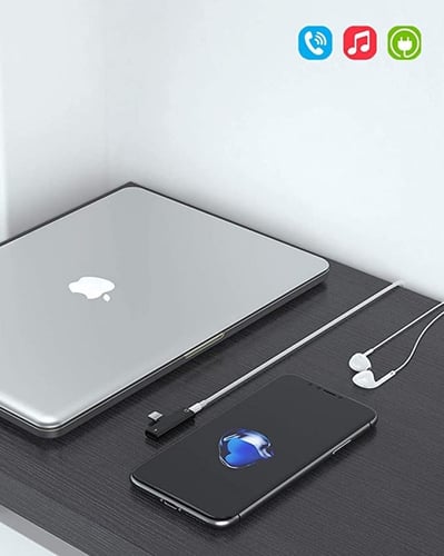 محول سماعة الرأس Lightning إلى مقبس الصوت وموسع ال...