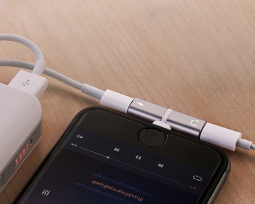 محول سماعة الرأس Lightning إلى مقبس الصوت وموسع ال...