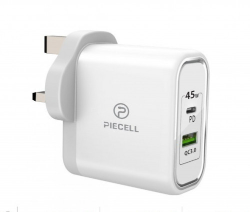 شاحن جداري 45W منفذ PD منفذ USB سريع PIECELL U2