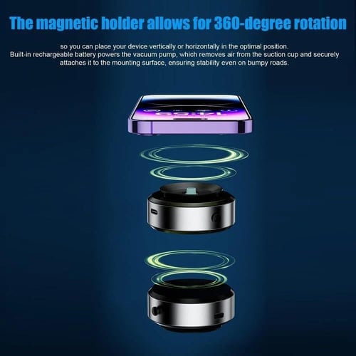 حامل جوال بتقنية الشفط دوران 360 درجة من يوفو - Y4...