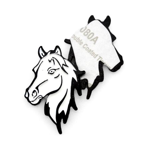 ملصق حديد حصان ابيض