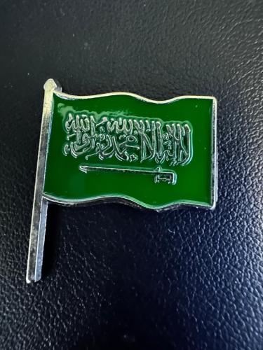 ملصق معدني علم السعودية