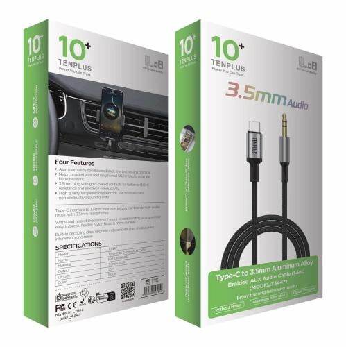 وصلة صوت AUX - تايب سي من تن بلس