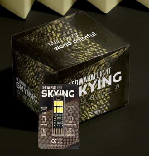إضاءة USB اصفر كريمي ثابتة من Skying LEDWARM Light...