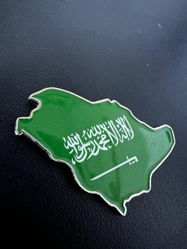 ملصق معدني خريطة السعودية حجم كبير