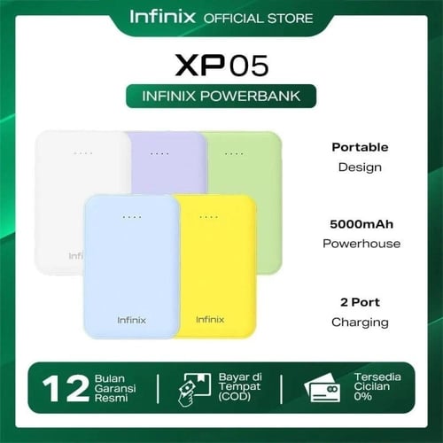 بكج من انفينكس مكون من سماعة ايربود وباور بنك و را...