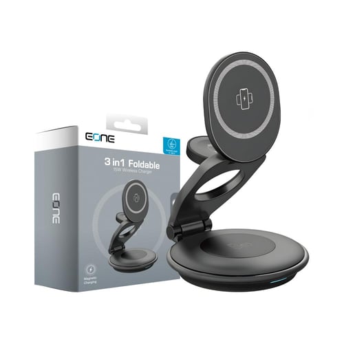 شاحن وايرلس 3 في 1 قابل للطي بقوة 15w من اي ونEONE